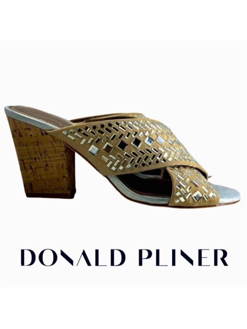 DONALD J. PLINER | New Suede Cork Gillian Pump Slide Sandal Summer Resort Vacay